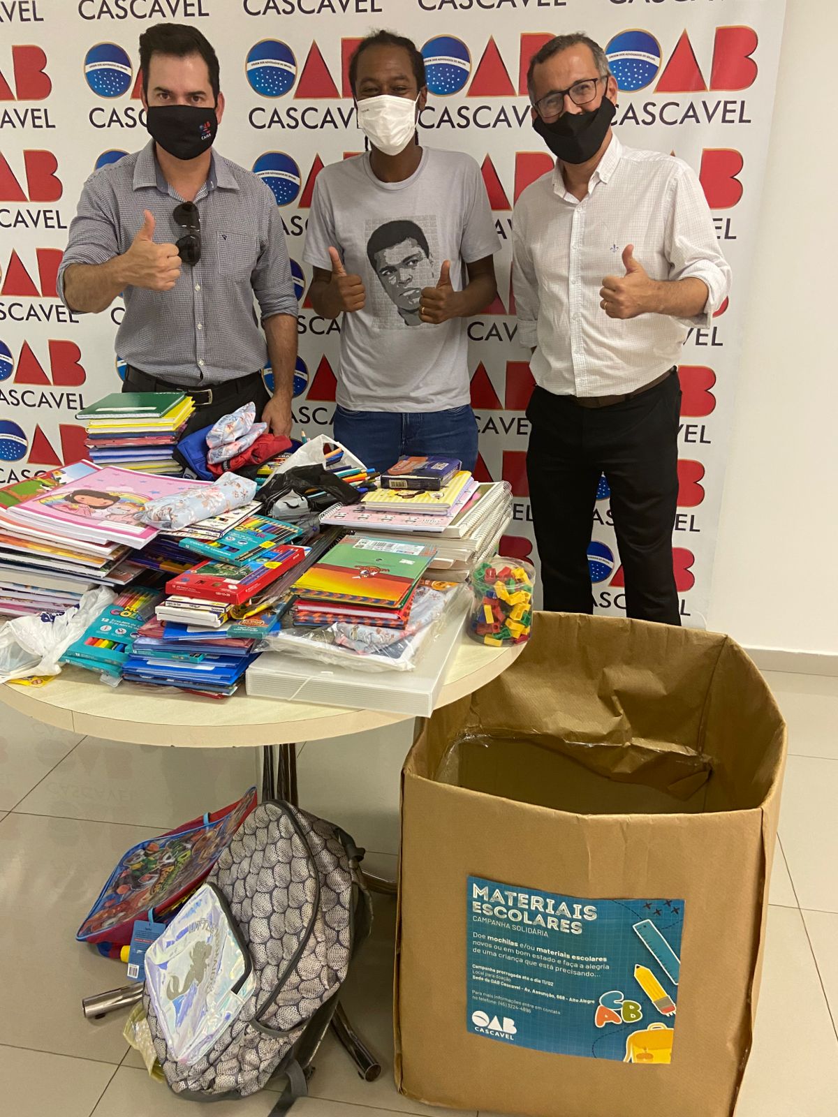Materiais escolares arrecadados pela OAB terão variados destinos